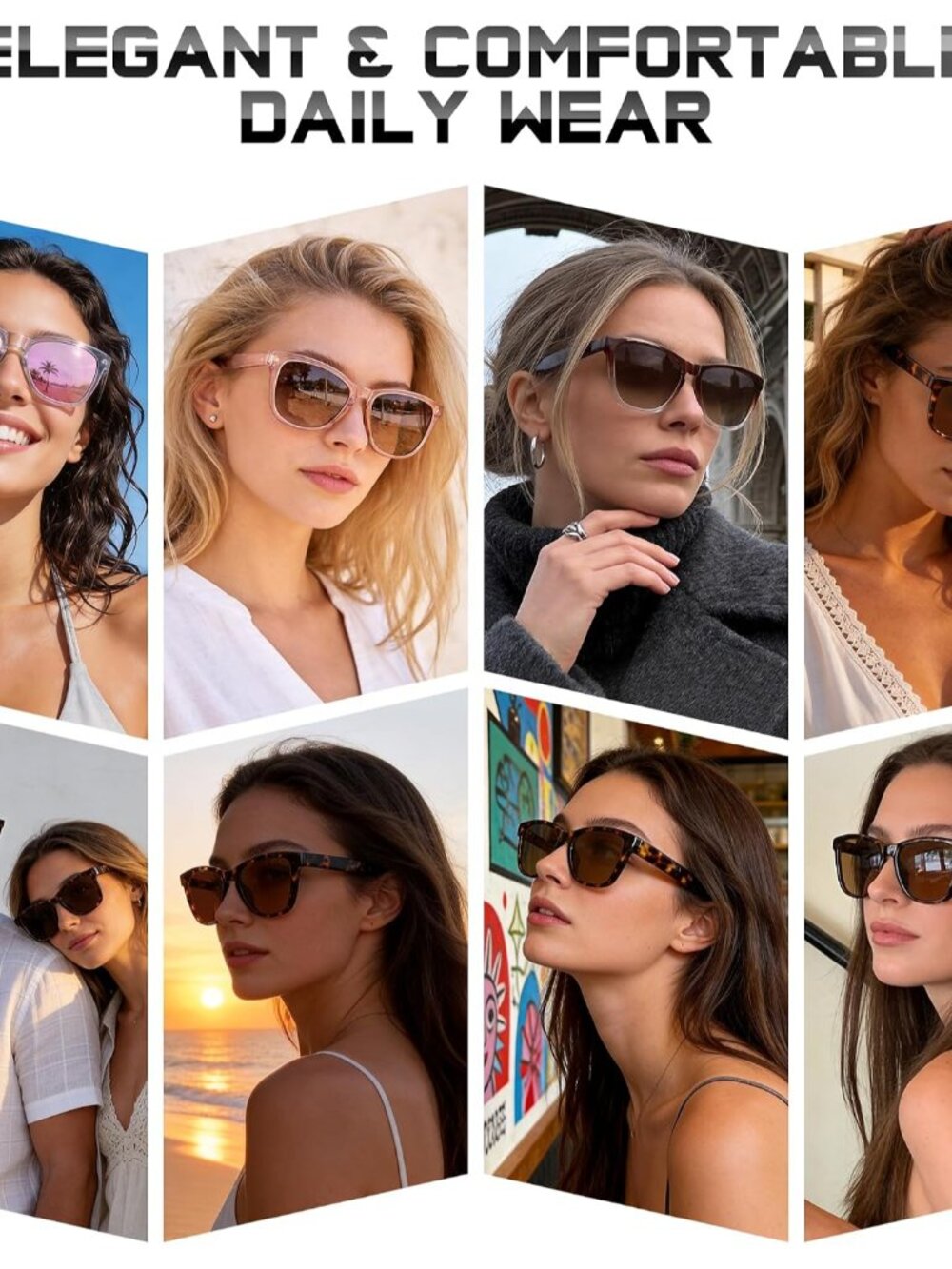 Retro Women's Polarized Sunglasses - UV400 Protection for Outdoor Activities - Picture 3 of 9